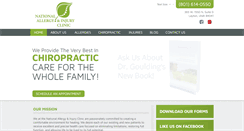 Desktop Screenshot of nationalallergyandinjuryclinic.com