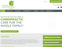 Tablet Screenshot of nationalallergyandinjuryclinic.com